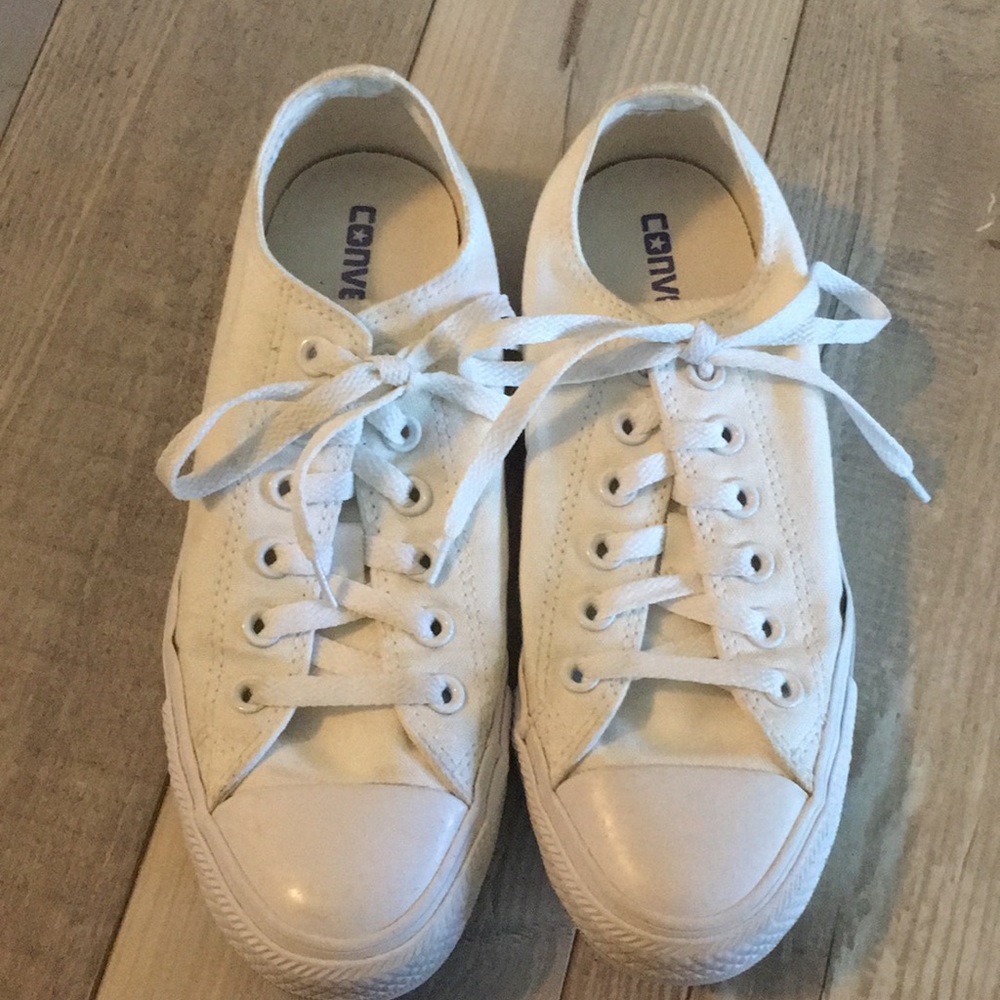 All white converse